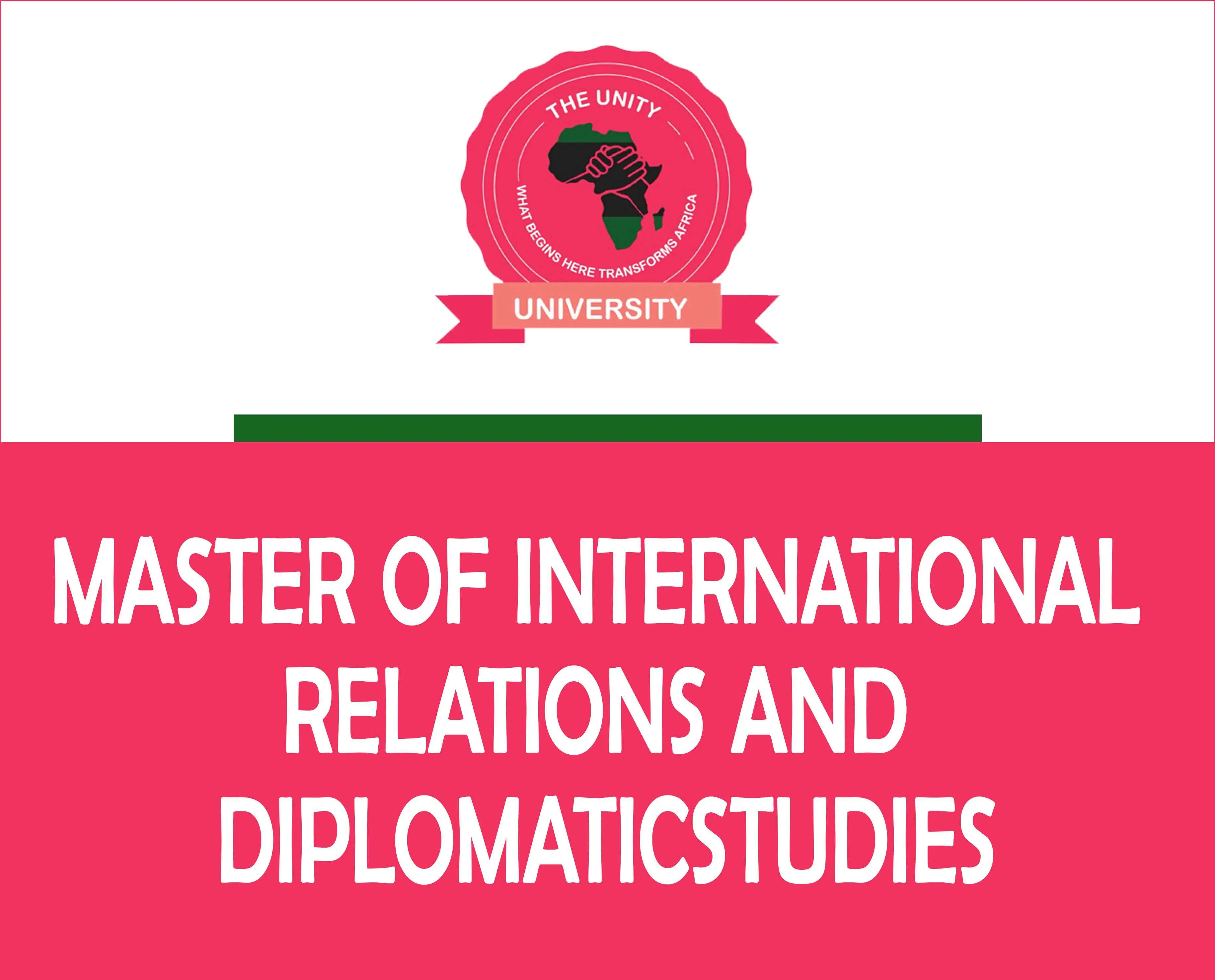 Master of Arts in International Relations and Diplomatic Studies